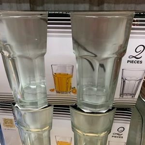 Large drinking glasses